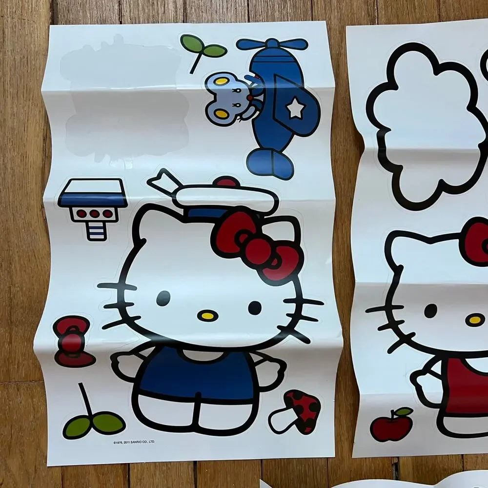 Hello Kitty‎ Large Vinyl Wall Decal Sticker Sheets Sanrio Retro 2011 9